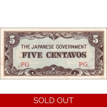 Philippines-5 centavos-1942 - P103a-B802a